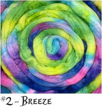 Load image into Gallery viewer, Hand Dyed BFL Top Roving 8 oz. Braid (Frabjous Fibers)