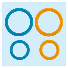 Load image into Gallery viewer, Soft Jumbo Stitch Ring Markers (Clover)