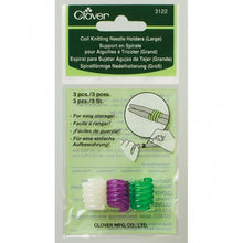 Load image into Gallery viewer, Coil Knitting Needle Holders (Large) (Clover)