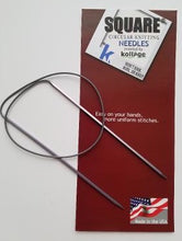 Load image into Gallery viewer, Square Circular Needles with Soft Cables US 2-11 (Kollage)
