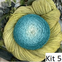 Load image into Gallery viewer, Cascading Colors Shawl Kit (Wonderland Yarns)
