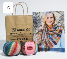 Load image into Gallery viewer, Perris Crochet Shawl Kit (Louisa Harding)
