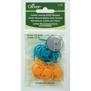 Jumbo Locking Stitch Markers (Clover)