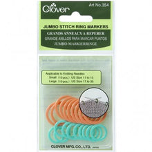 Load image into Gallery viewer, Jumbo Stitch Ring Markers (Clover)
