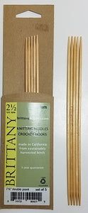 Brittany Double Pointed Needles DPNs - 5", 7.5" & 10" (Brittany)