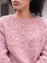 Load image into Gallery viewer, Bloomfield Lacy Yoke Pullover Pattern (Berroco)

