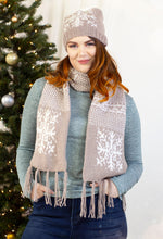 Load image into Gallery viewer, Chai Latte Hat and Scarf Kit (Universal Yarn)
