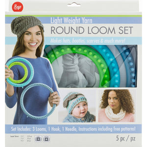 Light Weight Yarn Round Loom Set (Boye)