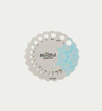 Load image into Gallery viewer, Mindful Sterling Silver Plated Needle Gauge (Knitter&#39;s Pride)
