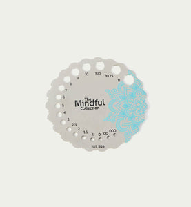 Mindful Sterling Silver Plated Needle Gauge (Knitter's Pride)